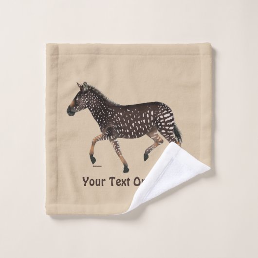 Cute Polka Dot Zebra (Gant de toilette)