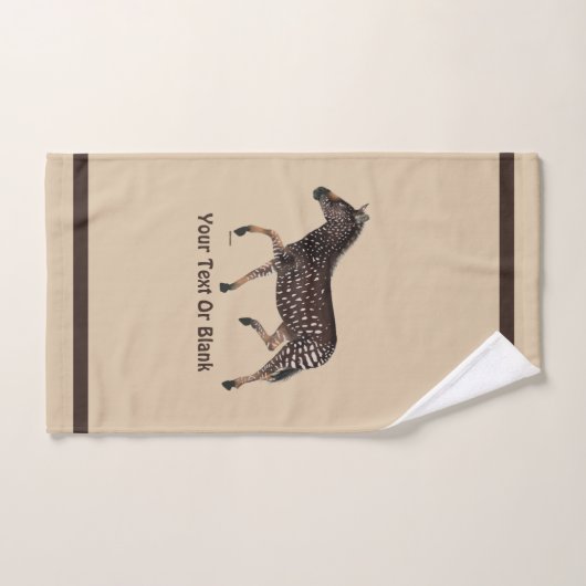 Cute Polka Dot Zebra (Serviette à main)