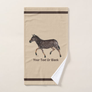 Cute Polka Dot Zebra Bad Handdoek