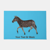 Cute Polka Dot Zebra Deurmat (Voorkant)