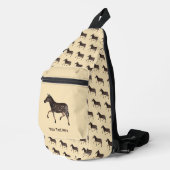 Cute Polka Dot Zebra Sling Bag (Rechterhoek)