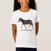 Cute Polka Dot Zebra T-shirt (Voorkant)