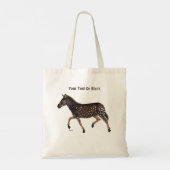 Cute Polka Dot Zebra Tote Bag (Achterkant)