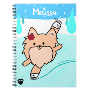 Cute Pom Figuur Spiral Notitieboek
