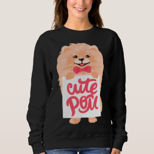 Cute Pom Fluffy Cream Pomeranian Dog Trui