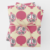 Cute Pomegranate Wrapping Paper (In situ)