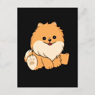 Cute Pomeranian Dog Gift Women Dog Pomeranian Briefkaart