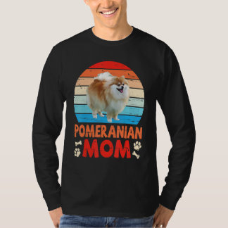 Cute Pomeranian Dog mama Happy Mama Mama Mama T-shirt