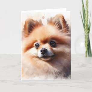 Cute Pomeranian Kaart