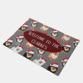 Cute Pomeranian Kerstdoormat Deurmat (Schuin)