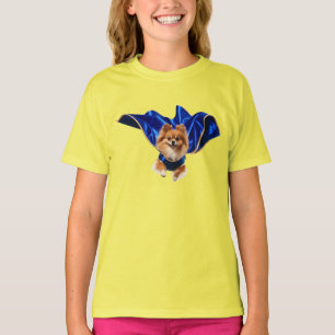Cute Pomeranian Superhelden T-Shirt voor Kinderen