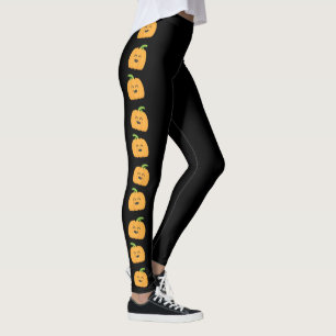 Cute Pompoen Halloween Patroon Meisjes Kostuum Leggings
