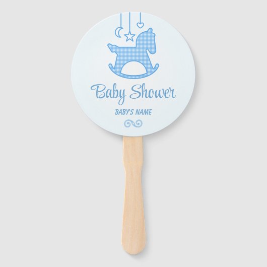 Cute Pony Baby shower Handwaaier (Voorkant)