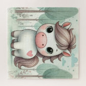 Cute Pony dans une forêt fantaisiste Puzzle (Horizontal)