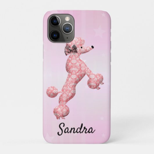 Cute Poodle Dog Cell Phone/iPad case (Achterkant)