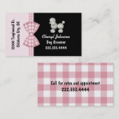 Cute Poodle Dog Groomer Visitekaartje (Voorkant / Achterkant)