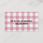 Cute Poodle Dog Groomer Visitekaartje (Achterkant)