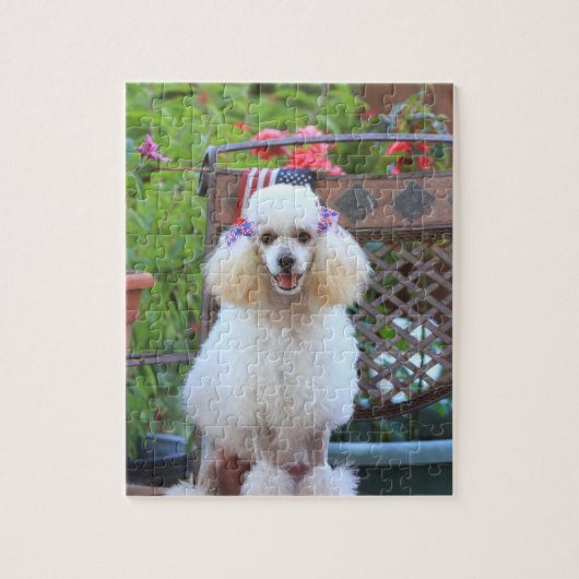 Cute Poodle Dog Jigpuzzle Legpuzzel (Verticaal)