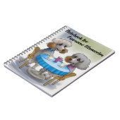 Cute Poodle Dog Notitieboek (Linkerzijde)