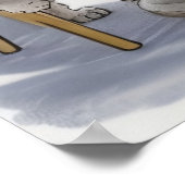 Cute Poodle Dog Poster (Hoek)