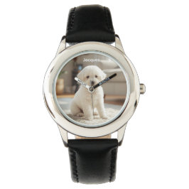 Cute Poodle Personalized Kid's Watch Horloge