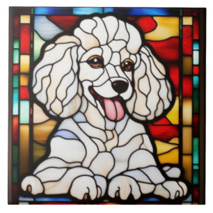 Cute Poodle Sierkeramiek Tegels Tegeltje