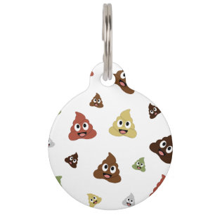 Cute Poop emoji grappige cadeaideeën Huisdierpenning