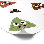 Cute Poop emoji grappige cadeaideeën Poster (Hoek)