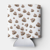 Cute Poop Emoji Pattern Blikjeskoeler (Achterkant)