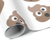 Cute Poop Emoji Pattern Cadeaupapier (Rol Hoek)