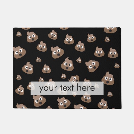 Cute Poop Emoji Pattern Deurmat (Voorkant)