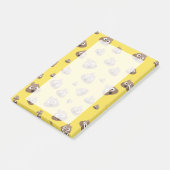 Cute Poop Emoji Pattern Post-it® Notes (Schuin)