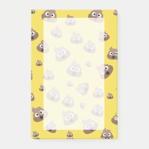 Cute Poop Emoji Pattern Post-it® Notes