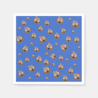 Cute Poop Emoji Pattern Servetten