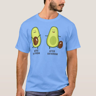 Cute pooping Avocado For Men Women, Vegan, Poop280 T-shirt