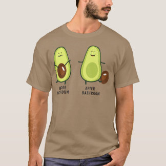 Cute pooping Avocado for Men Women, Vegan, Poop 28 T-shirt