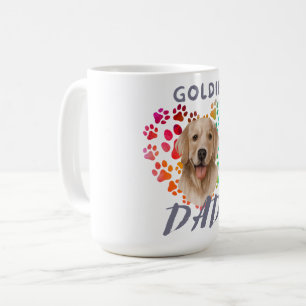 Cute poot Hart gouden Hond Puppy Huisdier Dierenfe Koffiemok
