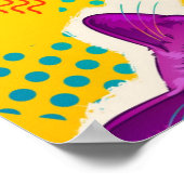 Cute Pop Art Cat Poster (Hoek)