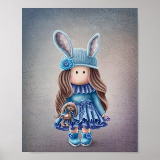 Cute Pop Illustratie Poster (Voorkant)