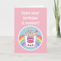Cute Popcorn Birthday