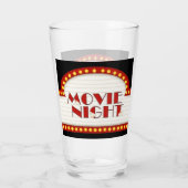 Cute popcorn filmnacht drink glas (Achterkant)