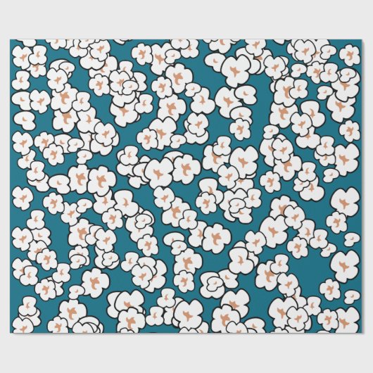 Cute Popcorn wrapping Paper Cadeaupapier (Vlak)