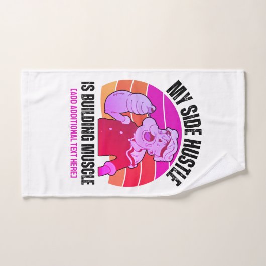 Cute POPEYE My Side Hustle Construis Muscle Gym (Serviette à main)