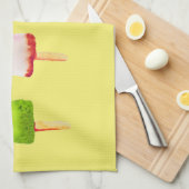 Cute popsicle ice-block Summer waterverf Theedoek (Quarter Fold)