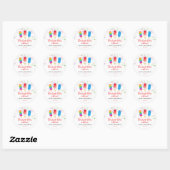 Cute Popsicles Pop on Over Favoriser Stickers (Feuille)
