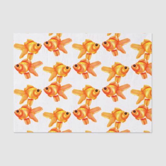 Cute Popyed Gold Fish Tissuepapier (Voorkant)