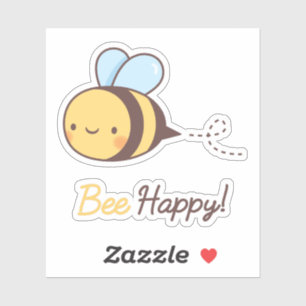 Cute Positive Bee Happy Sticker