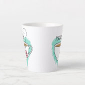Cute Positivitea Gift for Tea Lovers Latte Mok (Voorkant)