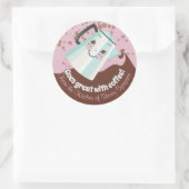 Cute pot de café rétro de la cuisine de sticker (Sac)