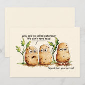 Cute Potates heeft Toes Funny Potato Pun (Voorkant / Achterkant)